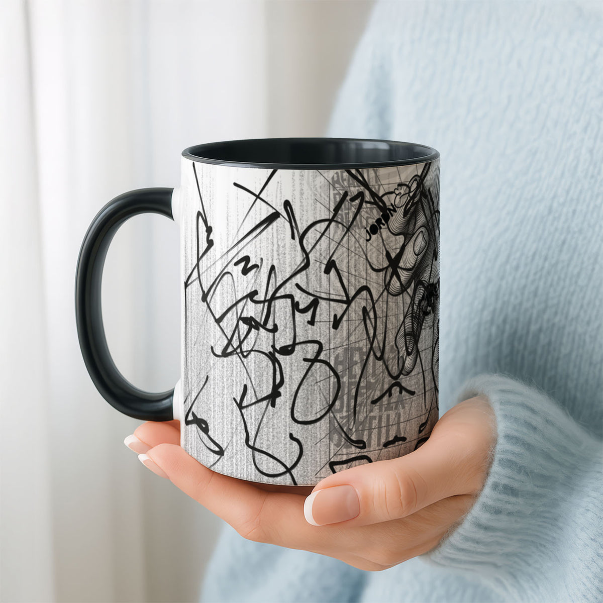 PP-MUG-11OZ-BLACK - Black Ceramic 11oz Mug Mockup